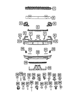 68602539AA - Frame, Bumper and Fascia: Rear Energy Absorber for Mopar Image