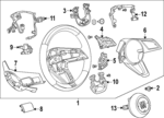 85038179 - : Steering Wheel for Buick: Enclave Image
