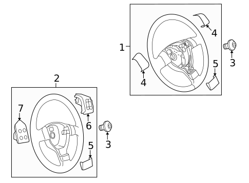 Steering Wheel & Trim for 2007 Volkswagen Passat #0