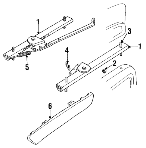 Tracks & Components for 1990 Dodge Grand Caravan #1