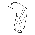 7155248090 - Body: Seat Back Pad for Toyota: Highlander Image