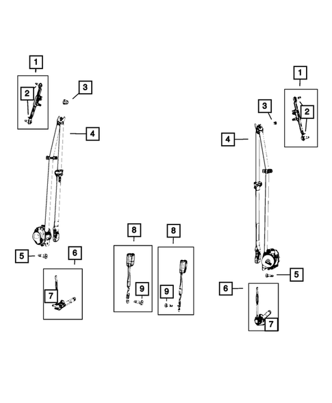 Seat Belts for 2022 Jeep Cherokee #2