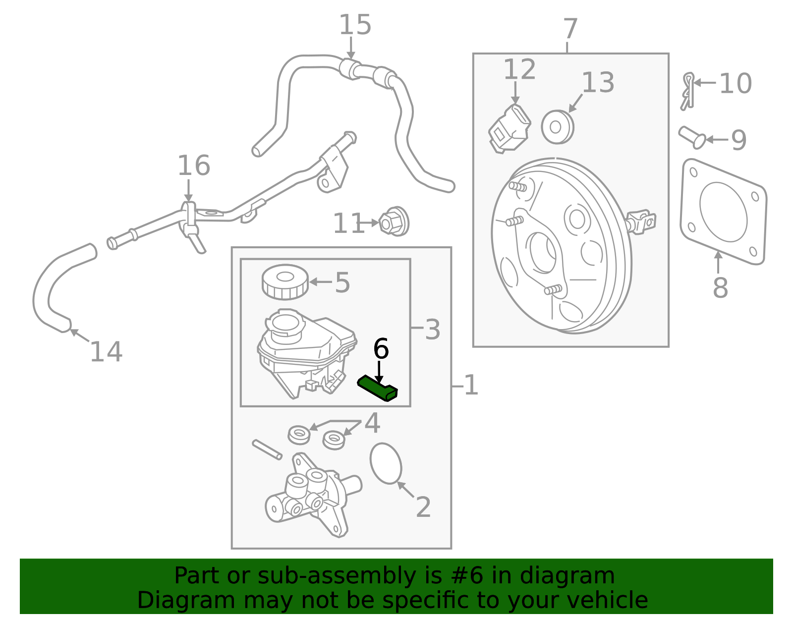 MR334064 - Brake Fluid Level Switch 2002-2024 Mitsubishi