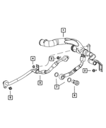 6106024AA - Cooling: Hex Flange Nut for Mopar Image