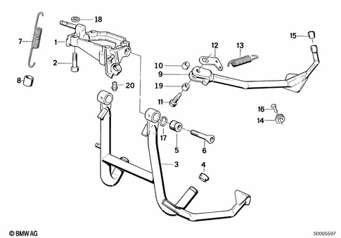 Center Stand for 1987 BMW-Motorrad K 75 S #0