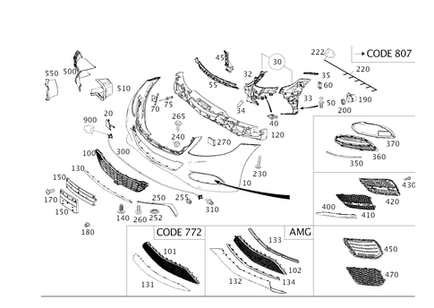 Front Bumper for 2013 Mercedes-Benz S63 AMG #0