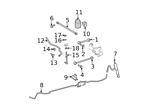 Rear Suspension for 2007 Toyota 4Runner #1