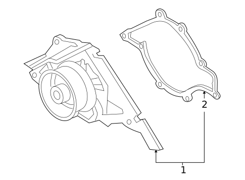 Water Pump & Related Components for 2004 Volkswagen Touareg #0