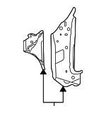 22956974 - Body: Body A-Pillar for Cadillac: CTS Image