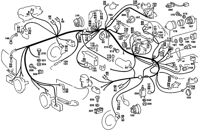 1075401906 - Electrical Equipment and Instruments: Wiring Harness for Mercedes-Benz: 560SL Image image