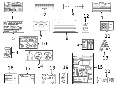 Information Labels for 2025 Mercedes-Benz EQE 500 SUV #0