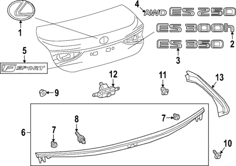 Parking Aid for 2025 Lexus ES300h #1