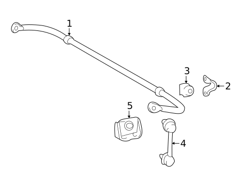 Stabilizer Bar & Components for 2021 Lexus RX350L #2