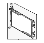 253102W800 - Cooling System: Radiator for Hyundai: Santa Fe, Santa Fe Sport, Santa Fe XL Image