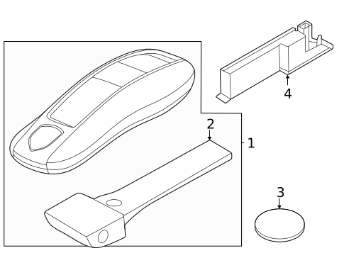 Keyless Entry Components for 2023 Porsche Taycan #0