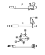 6104220AA - Front Wheel Drive; Differential and Drive Line: Hex Flange Head Bolt, Mounting for Mopar Image