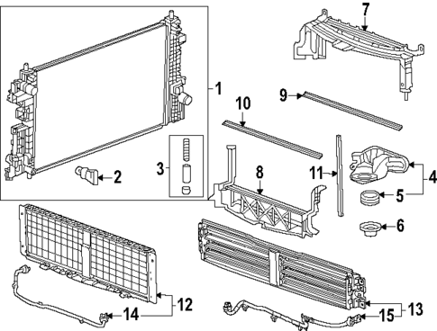 Radiator & Components for 2025 Buick Encore GX #0