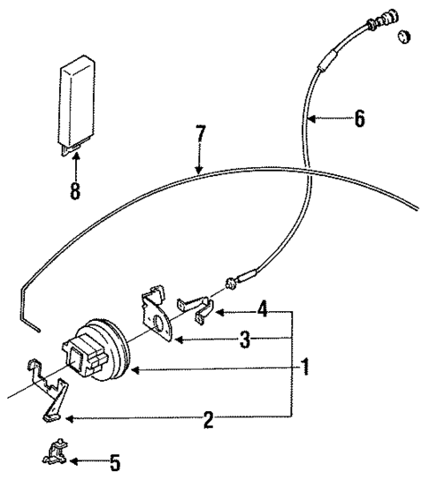 Components On Apron for 1994 Mazda 323 #0