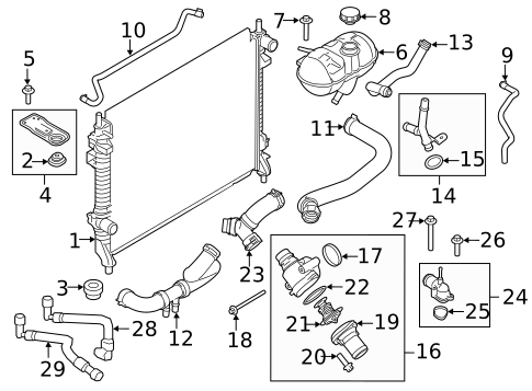 Bumper & Components - Front for 2020 Ford Mustang #4