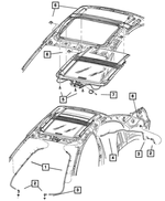 5008320AB - Body Sheet Metal Except Doors: Sunroof Drain Hose, Right &amp; Left, Front for Dodge: Neon Image