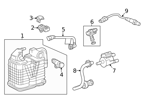 Emission Components for 2021 Chevrolet Malibu #0