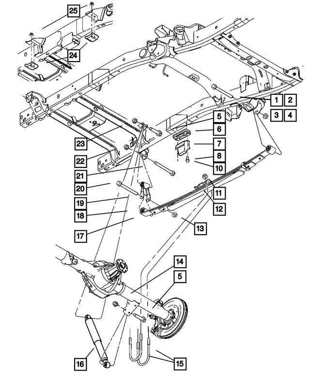 52110144AE - Rear Suspension: Suspension Shock Absorber for Mopar Image