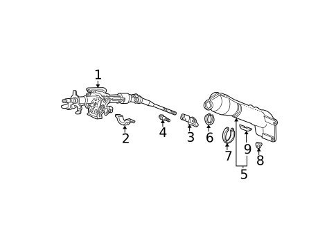 Steering Column Assembly for 2007 Honda Pilot #0
