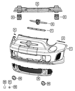 68161278AA - : Fog Lamp Bracket, Right for Fiat: 500 Image