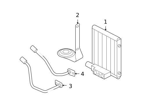 Oil Cooler for 2005 Volvo V70 #0