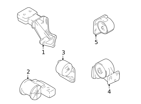Engine & Trans Mounting for 2000 Hyundai Accent #0