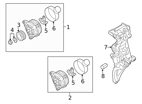 Alternator for 2012 Volkswagen Jetta #3
