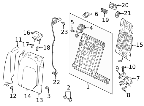 Rear Seat Components for 2023 Audi RS6 Avant #0