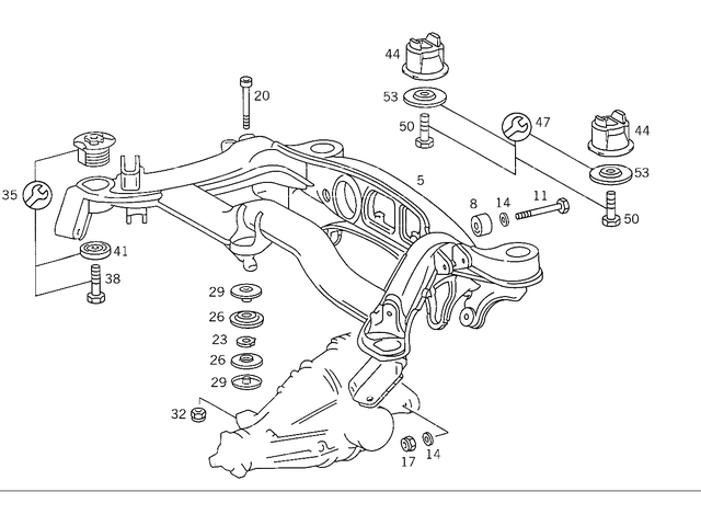 129352014664 - : End Stop for Mercedes-Benz: 300CE, 300E, 300SL, 300TE, 500SL, 600SL Image