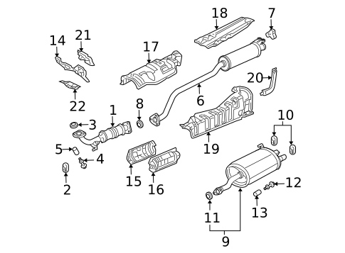 Exhaust Components for 2004 Honda Civic #2