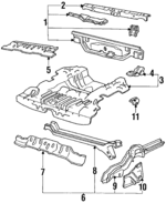 80310SB6663ZZ - Body: Rear Panel for Honda: Civic Image