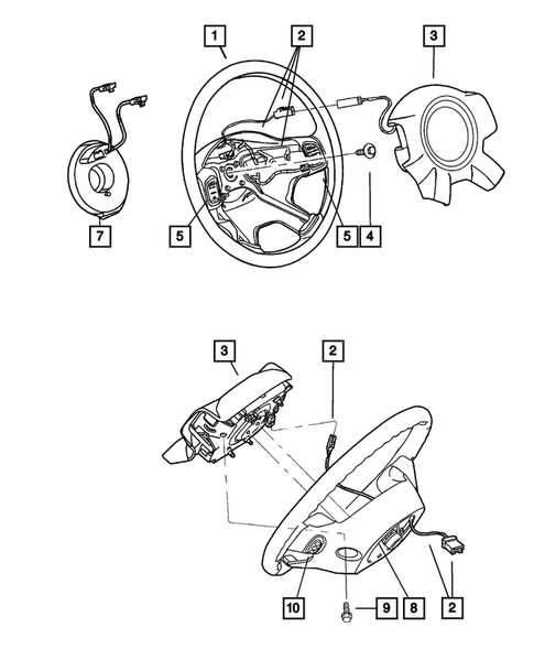 Steering Wheel for 2003 Jeep Liberty #0