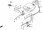 938940501208 - Electrical/Exhaust/Heater/Fuel: SCREW-WASHER (5X12) for Honda Image