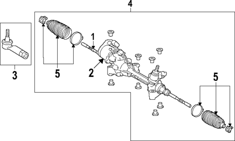 Steering Gear & Linkage for 2025 Toyota Grand Highlander #1