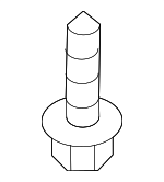 9015960477 - Body: Bumper Cover Support Rail Screw for Lexus Image