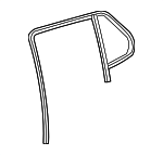 84359415 - : Rear Passenger Side Door Window Weatherstrip for GMC: Terrain Image