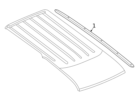 Exterior Trim - Roof for 2005 Dodge Durango #0