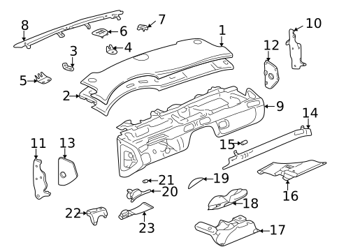 Instrument Panel for 2004 Cadillac Seville #0