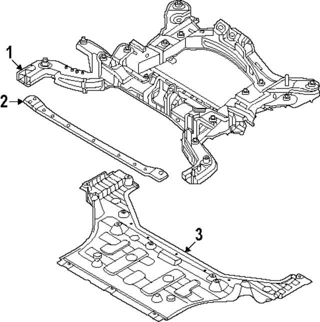 62400CU200 - : Suspension Cross-Member for Hyundai Image