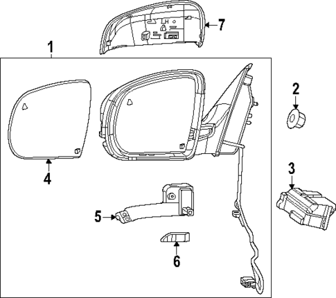 Outside Mirrors for 2022 Jeep Cherokee #0