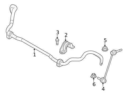 Stabilizer Bar & Components for 2018 BMW X6 #1