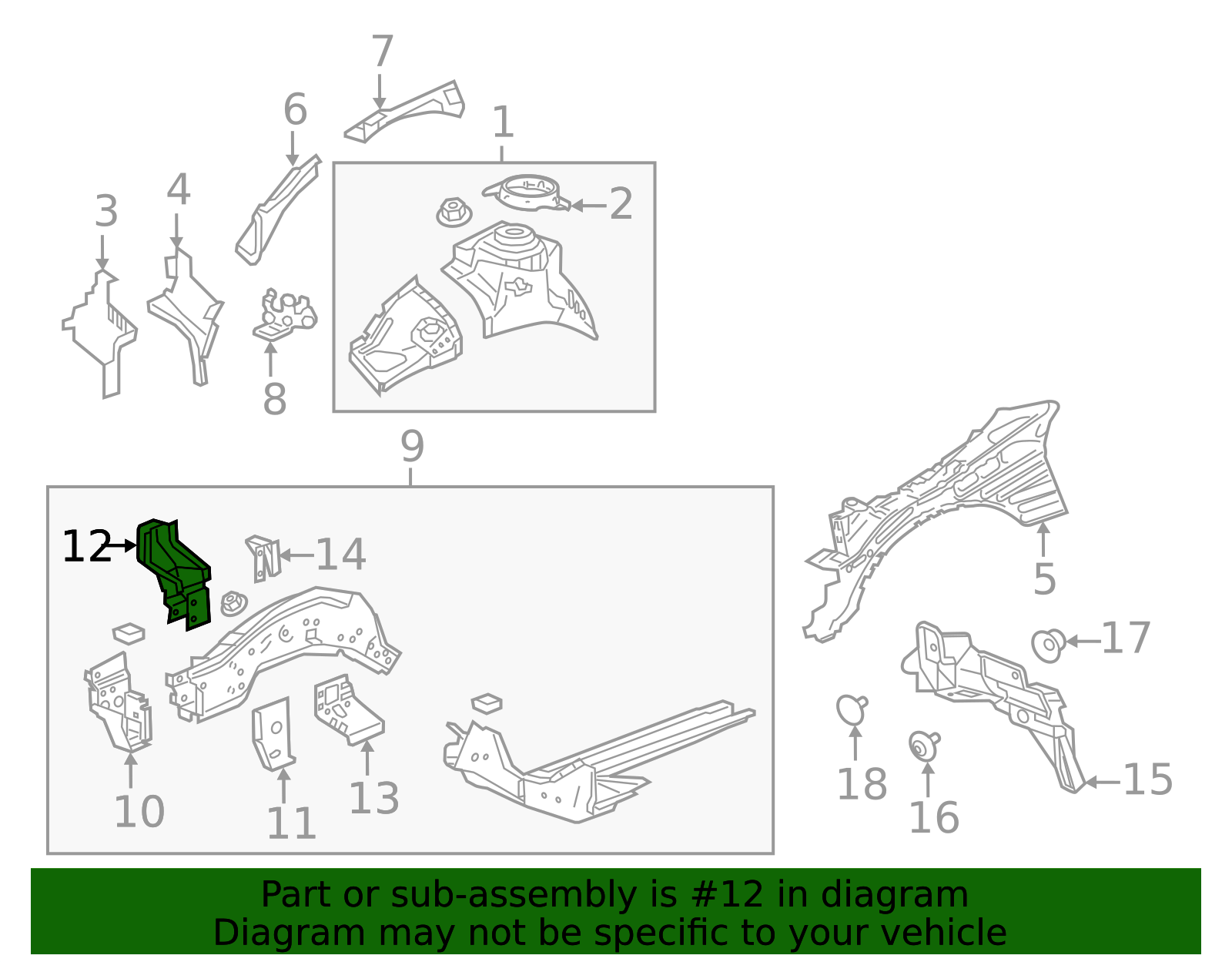 2010-2020 GM Radiator Support Tie Bar Bracket 23168330 GM ...