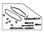 87370C2030 - Body: Rear Molding for Hyundai Image