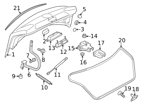 Lid & Components for 2022 Volkswagen Passat #0