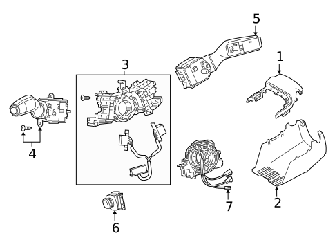 Shroud, Switches & Levers for 2025 Lexus ES300h #0