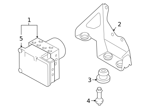 ABS Components for 2005 Porsche Cayenne #0